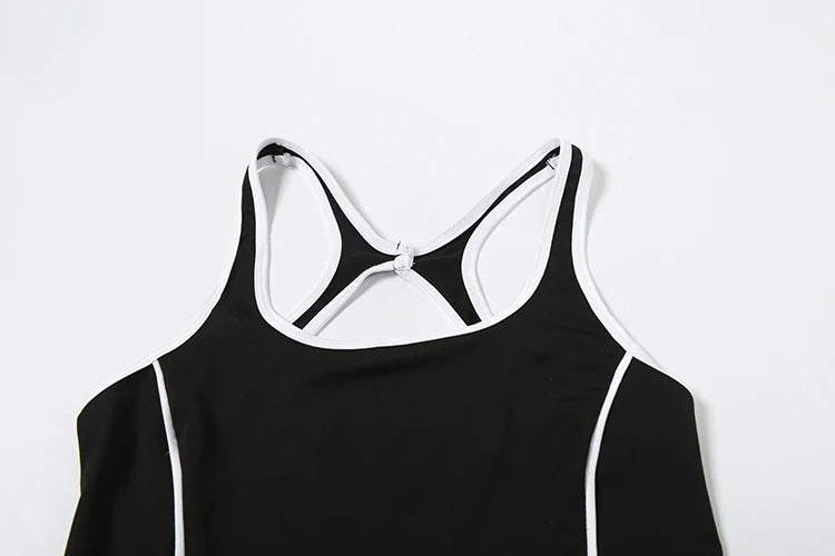 Weird Puss Sporty, lady's Jumpsuits Fitness Casual Summer O-neck Sleeveless Skinny Overalls Active Workou Overall
