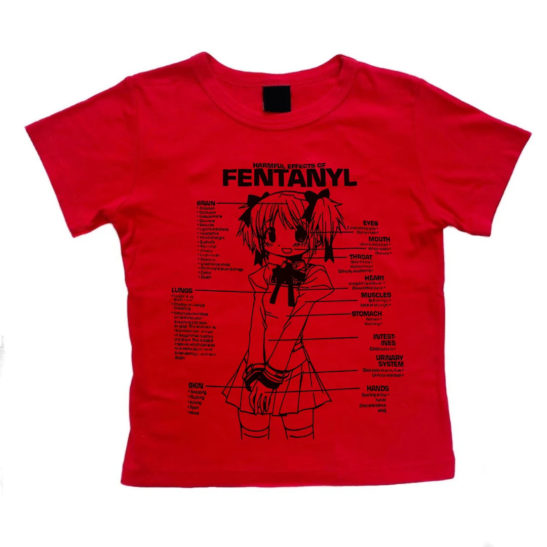2000s Clothing Y2K Clothes EMO Vintage Street Aesthetic Baby Tees Women's Anime Graphic T Shirts Casual Short-sleeved Crop Top