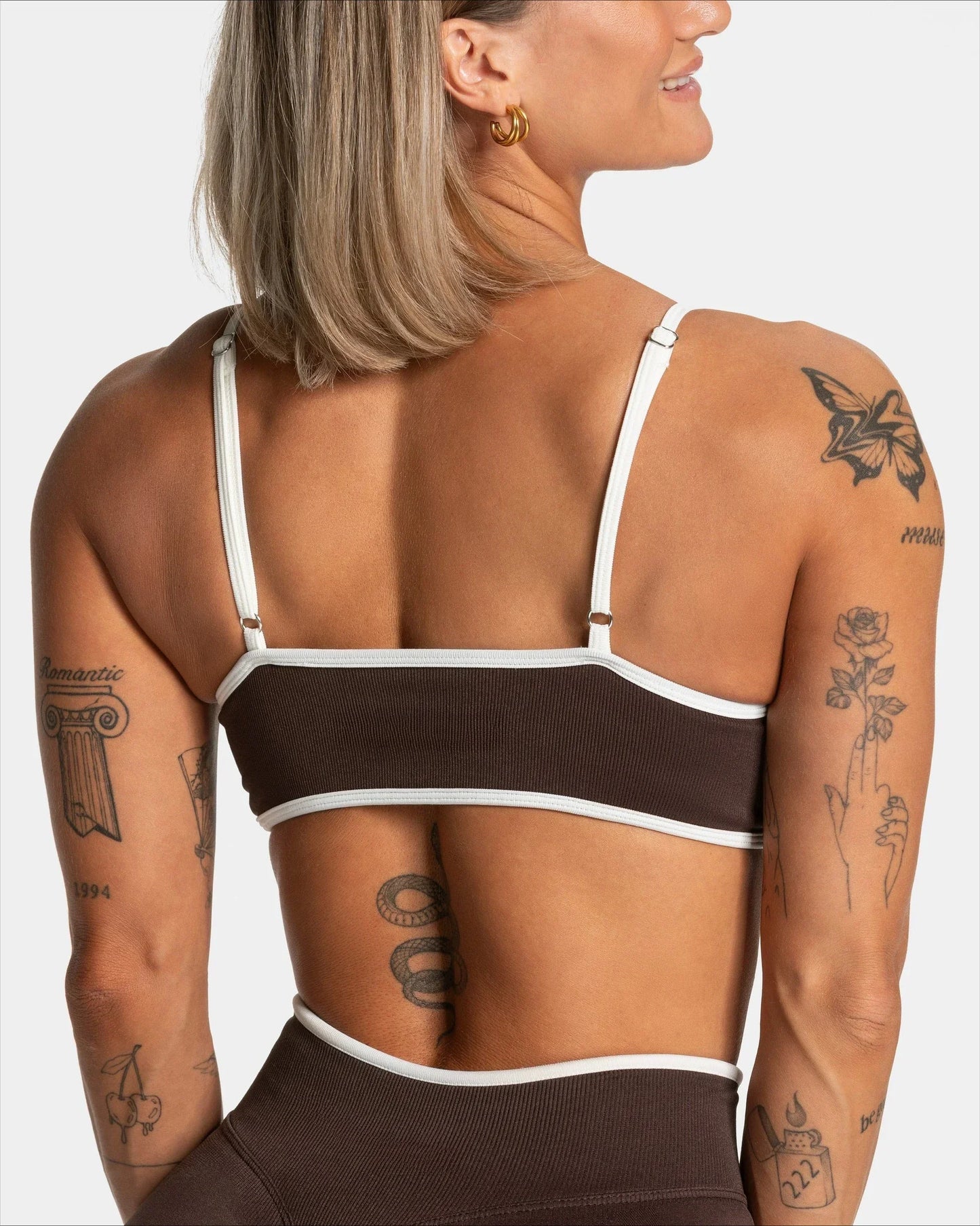 Summer Women's Solid Color Sports Suspender Bra Sexy Backless Knit with Chest Cushion Suspender Yoga Fitness Top