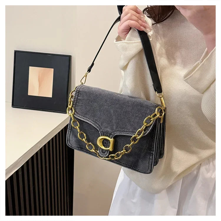 2025 High-Value Retro Women's Canvas Underarm Bag – Trendy Shoulder/Crossbody, Versatile Sophisticated Backpack