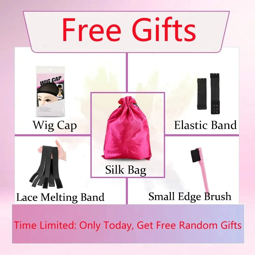 Omber Black With Red Colored Wigs Highlight Lace Front Wigs Human Hair Body Wave Brazilian 5x5 Hd Lace Frontal Glueless Wigs