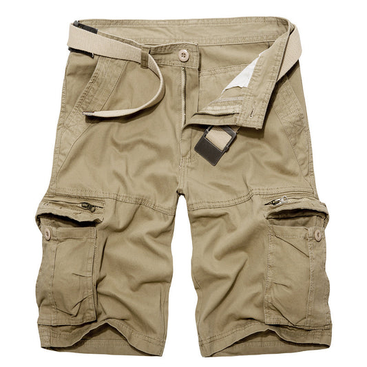 Long-Term Wholesale Amazon Large Size Trousers Overalls Shorts Loose Men's Multi-Pocket Mid-Pants Beach Pants Men's Trousers