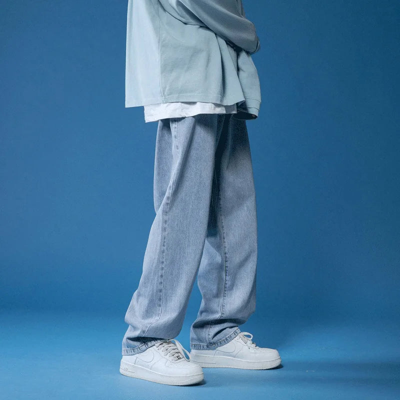 Mens Jeans Large Denim Jeans for Teens Trousers for Men Jean Baggy Pants Men's Fashion Man Male Trendyol Streetwear Korean Men´s