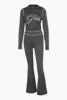 2025 Women's Autumn Hooded Long Sleeve 2 Piece Set New Stylish Design Gia Ladies Comfortable Fit Elasticity Casual Wear Quick