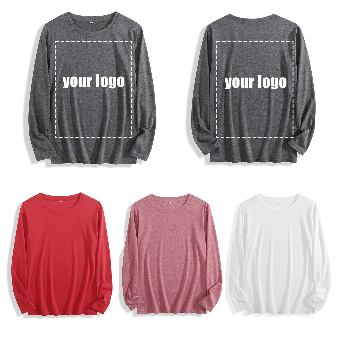Soft Fabric "I'm Literally Just a Girl Typography Graphic" Long Sleeve T Shirt Multi Colors