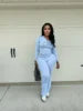 2025 Women's Autumn Hooded Long Sleeve 2 Piece Set New Stylish Design Gia Ladies Comfortable Fit Elasticity Casual Wear Quick