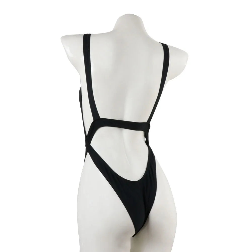 Conjoined Sexy Push Up Unpadded Brazilian Bikini Set Women Vintage Swimwear Swimsuit Solid Beach Suit Biquini Bathing Suits