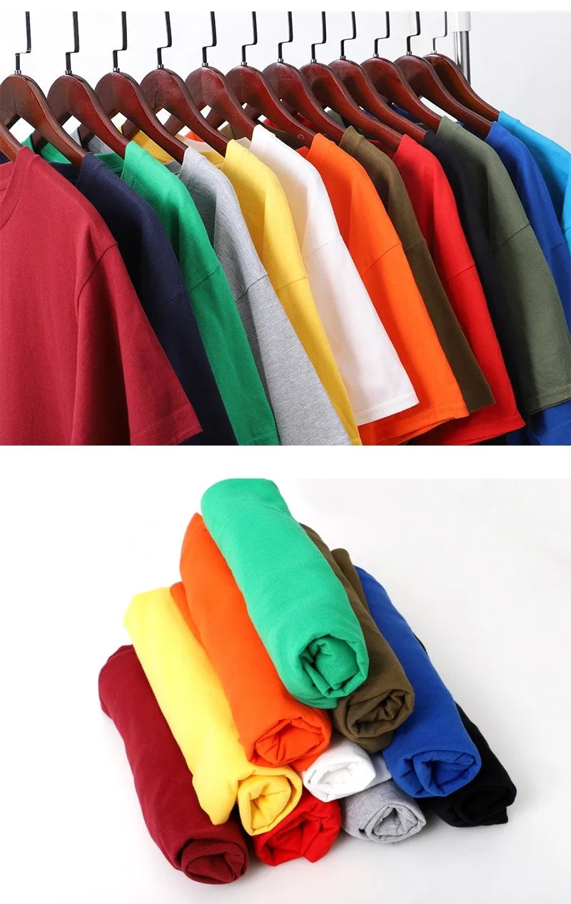 Cotton Fashion Bear Pattern Printed Men's T Shirt Round Neck Loose Tops Breathable Comfortable Casual Oversized Women Clothing