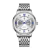 US Local Stock Gohuos 8806 Stainless Steel Quartz Men Watches Date Week Display Luminous Hands 30M Waterproof Wristwatch Reloj