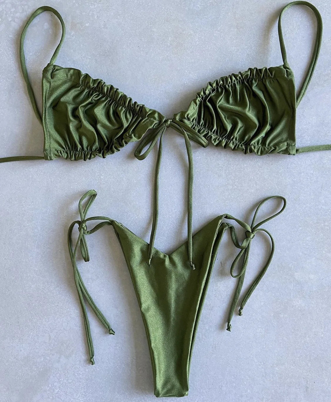 RUOTONGSEPT Low Waist Bikinis 2022 Triangle Swimwear Female Swimsuit Women Print Bikini set two-Piece Suit Push Up Bathing Suit