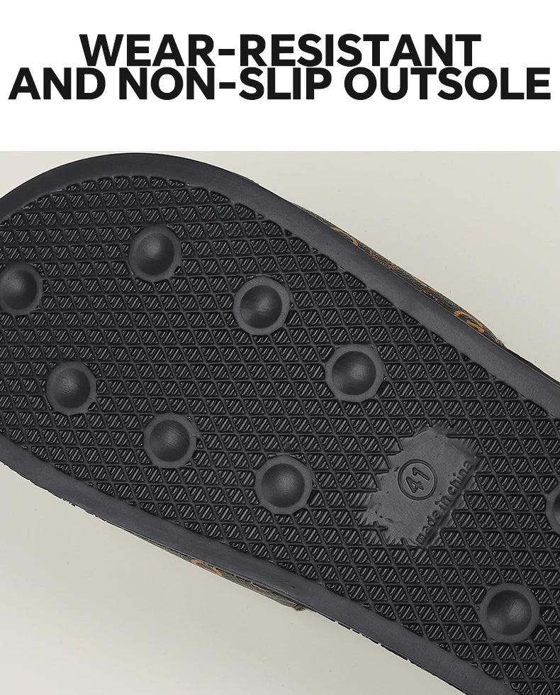 Mens Pillow House Sandals Comfort Casual Slide Sandals Non-Slip Slippers Water Friendly Soft Flat Shoes Single Band Shoes