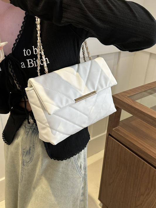 Bag Women's 2024 Textive New Crowdsourcing Women's Diamond Plaid Chain Bag Simple Casual Fashion Shoulder Crossbody Bag