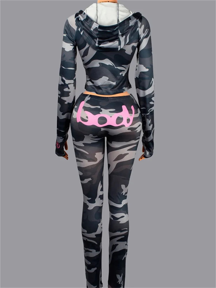 Pink Zip Hoodie & Pants Tracksuit — Women's Two-Piece