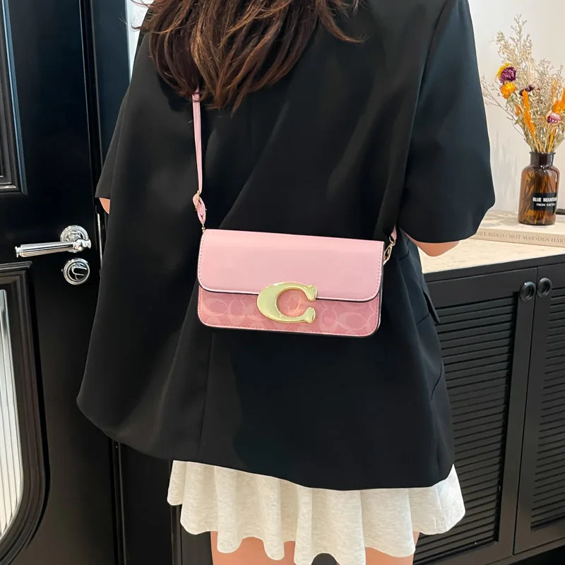 2026 new fashionable vintage floral bag clamshell messenger bag crossbody bag versatile handbag