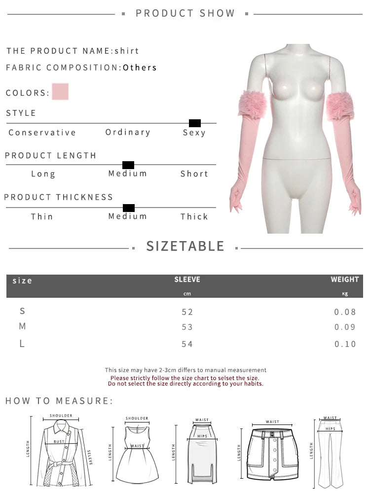 Weird Puss Christmas Furry Strapless Tops Women Patchwork Sexy Long Gloves Matching Birthday Luxury Classic Midnight Clubwear