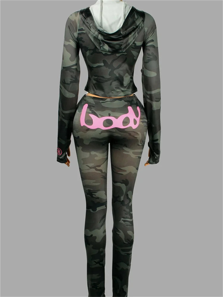 Pink Zip Hoodie & Pants Tracksuit — Women's Two-Piece