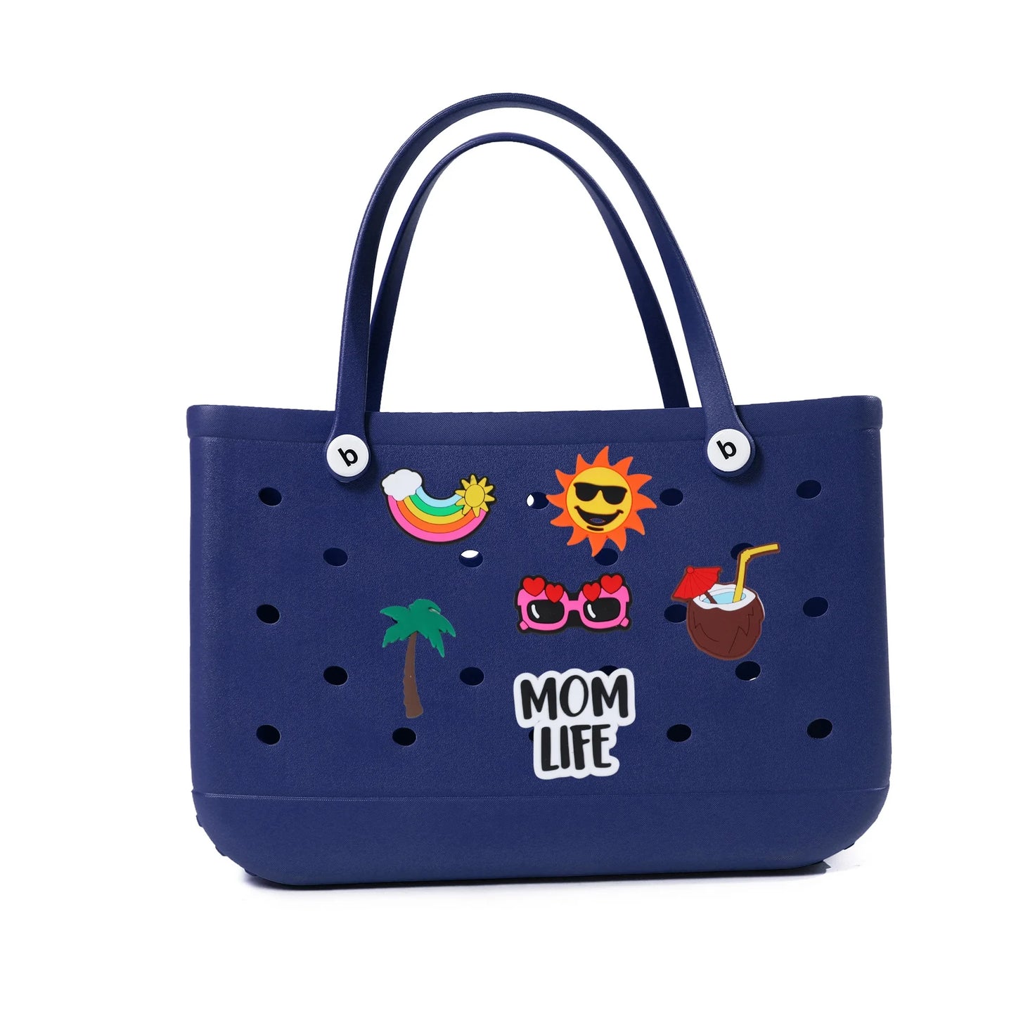 S M XL Eva Beach Bogs Bag Waterproof Extra Large Tote Bag Beach Basket Women Picnic Handbag 48cm XL Tote Bag Rubber shopping Bag