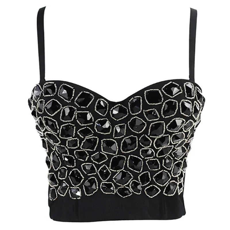 Bling Rhinestone Corset, Luxury Woman Clothes