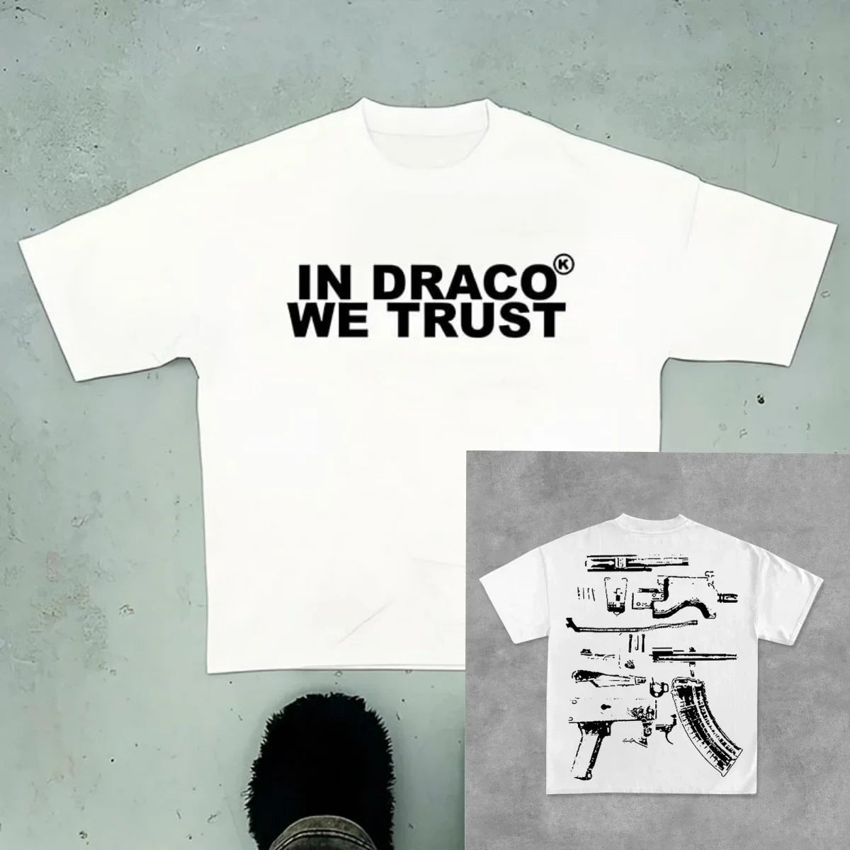 Sopula Vintage in Draco We Trust Graphic Cotton T-Shirt Harajuku Oversized T Shirt Graphic T Shirts Men Clothing