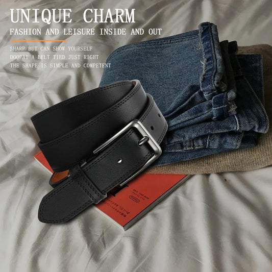 DOOPAI Men's PU Leather Belt Fashion Automatic Buckle Belt for Popular Business High Quality Male Belt Multi Color