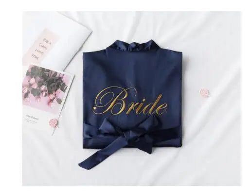 Summer Lace Sleepwear Bride&Bridemaid Wedding Robe Gown Solid Embroidery Kimono Bathrobe Women Casual Home Night Dress M L Xl