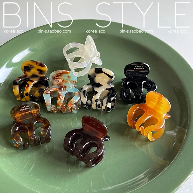 3cm Mini Hair Clip  Korean Style Fashion Cute ClawFor Fringe Kids Girls Bobby Pins for Pieces kawaii Hair Accessories Pumpkin