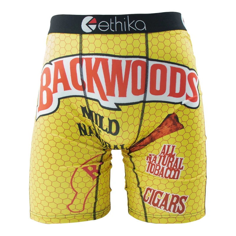 Ethika Mens Printed Boxer Briefs Breathable Plus Size S To 3XL