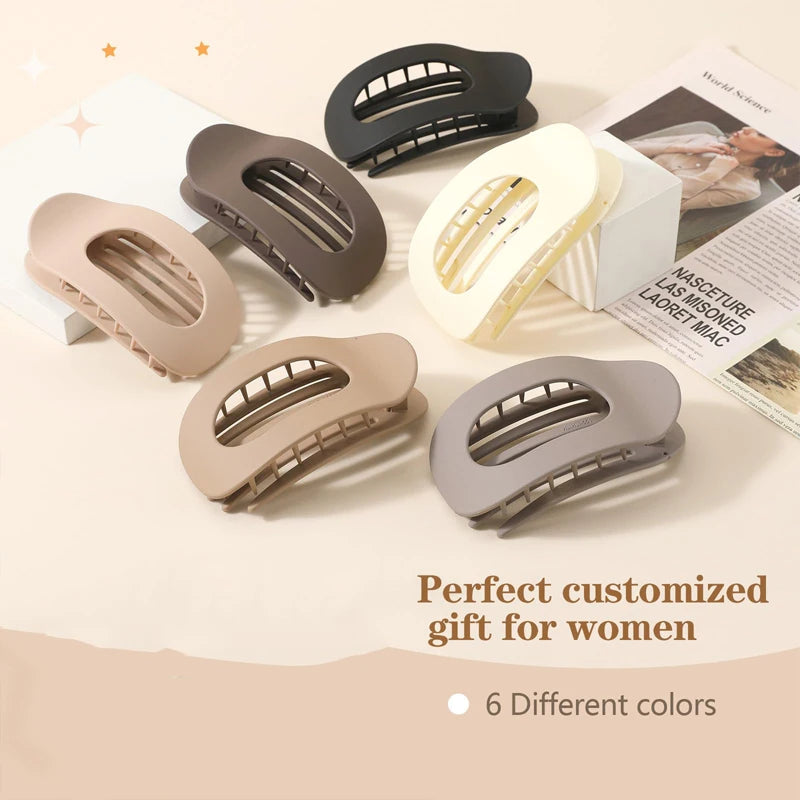 Newest Korean Acetic Acid Hair Clip Hair Accessories Women's Spoon Clip Spring Clip Leopard Hair Clip Top Clip Simple Headpiece