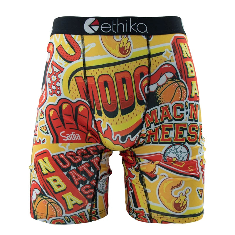 ETHIKA 1Pcs Sexy Men Underwear Boxers Breathable Man Swimming Underpants Plus Size S-3XL Mens Panties Trunks Men's Boxer Briefs