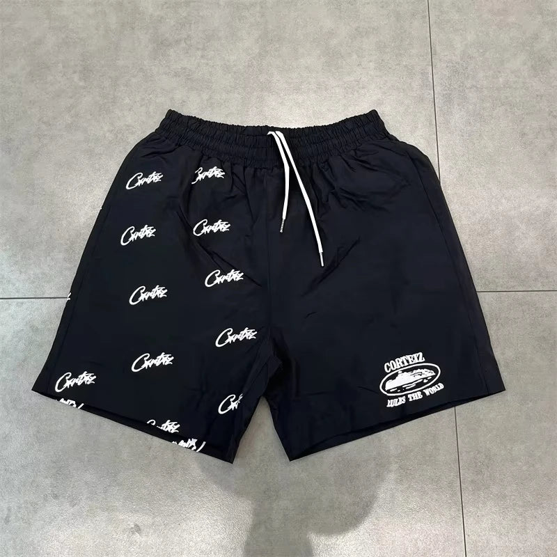 2025 Summer New Breathable Quick Drying Letter Shorts for Casual Hip Hop Men's and Women's Sports Breathable Beach Pants