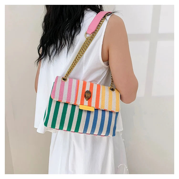 Unique Solid Color Leather Crossbody Bag with Trendy Letter Logo Best for Leisure Activities