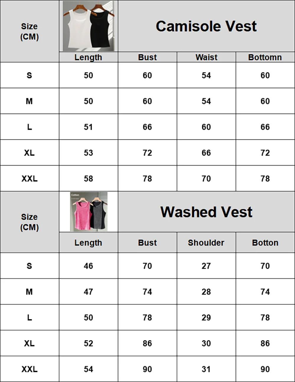 2PCS 100% Cotton Solid Color Washed Vest Womens Summer Casual Tank Top Y2K Sleeveless Clothes Soft Comfortable Sportswear