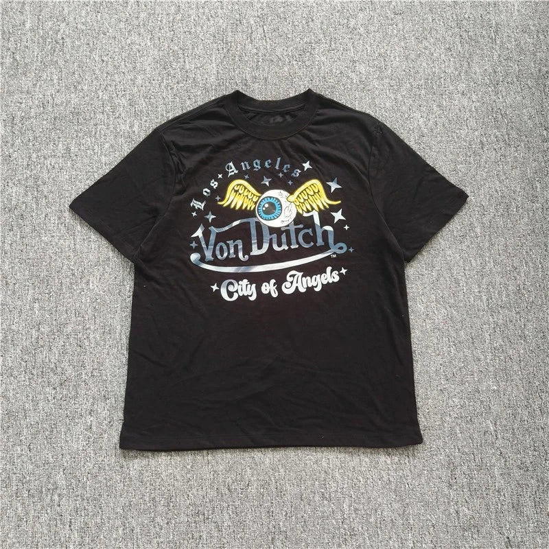 New Men Casual Round Neck Short Sleeve Pure Cotton T-Shirt Summer Vacation Top Funny Graphic Tees Y2K Street Wear