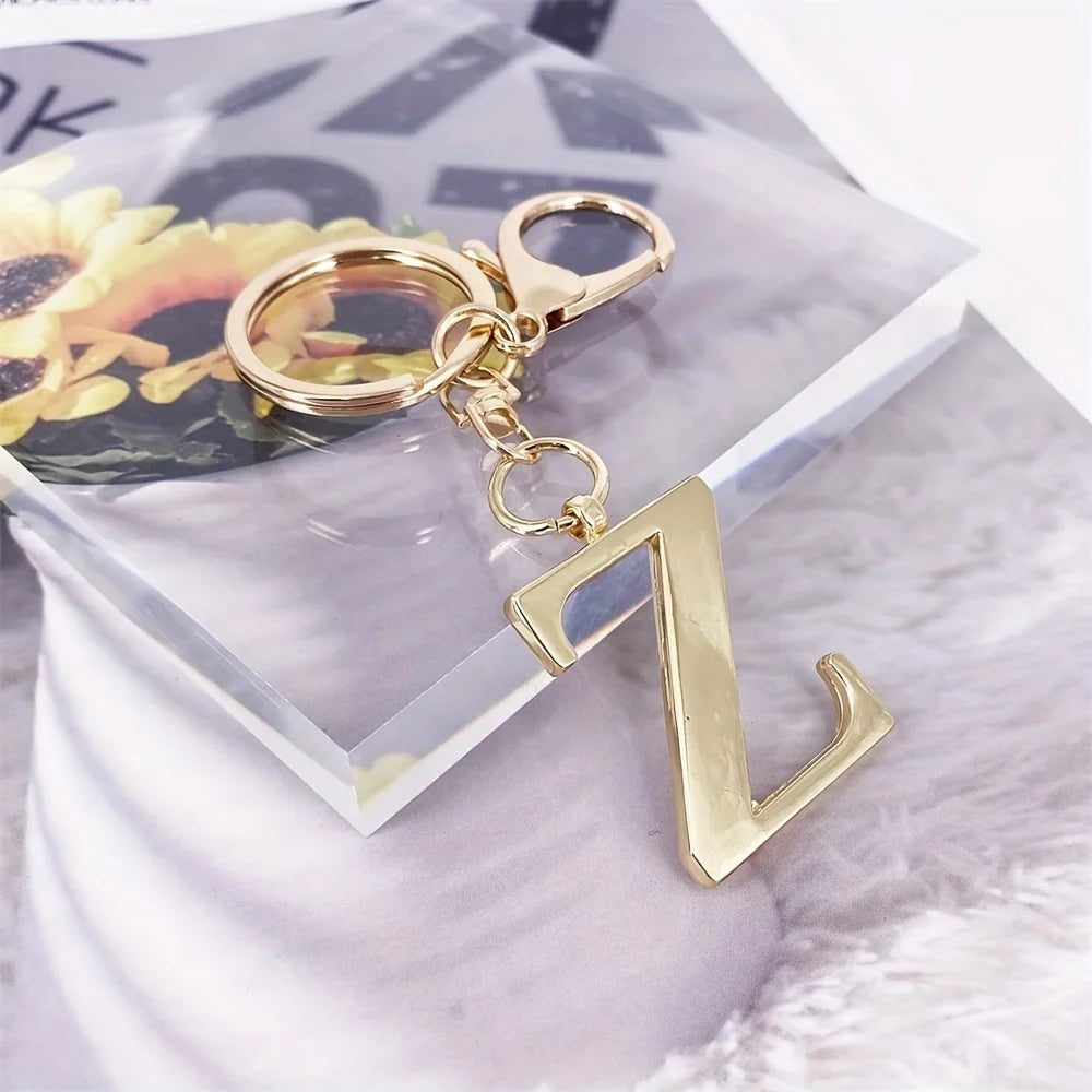 1pc English Letter Keychain Pendant Phone Pendant Key Ring Accessories Lovely Bag Charm for Girls Gift Car Pendant