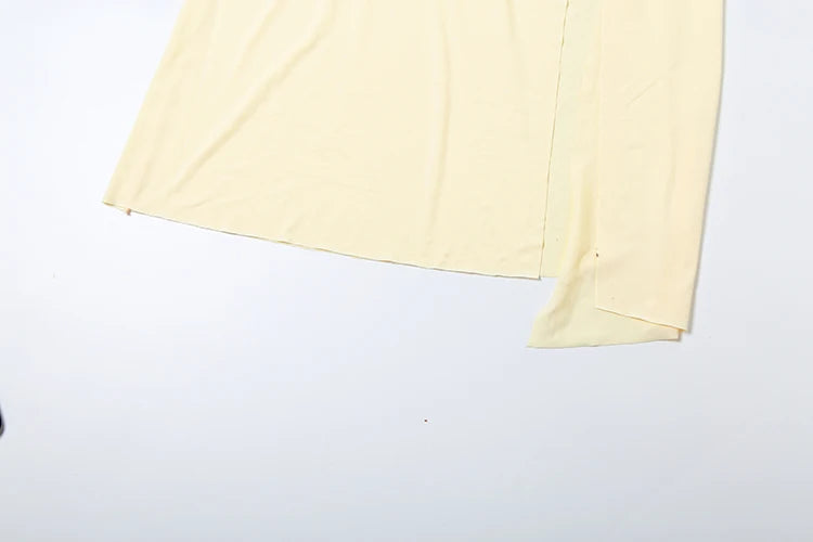 Weird Puss Elegant Women 3 Piece Set Stack Trend Halter Tops+Split Tassel Tassel+Flowers Mesh Skirts Matching Vacation Clubwear