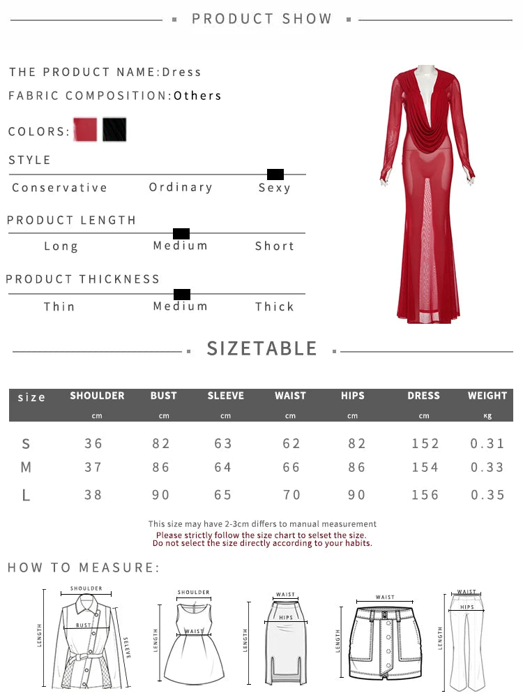 Weird Puss Sexy Thin Mesh Dress Women Deep Swing Collar Ruched Elegant Birthday Prom Party Clubwear Stretch Skinny Maxi Bodycon