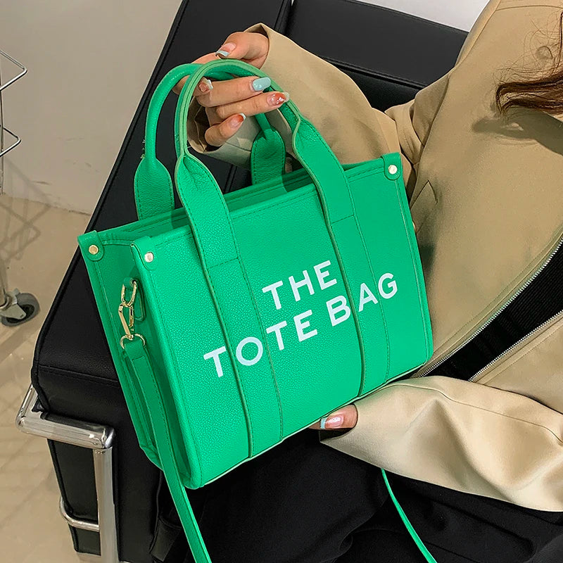 The Tote Bag For Women Crossbody Female Handbag New Solid Words Lette Leisure Large Bag,Luxury Fashion Bag,designer Bag for PU