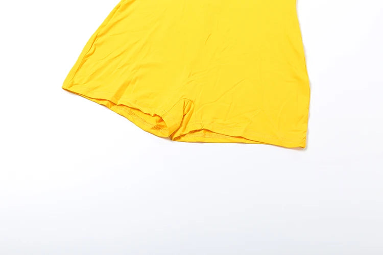 Weird Puss Letter Print Fashion Romper Women Body-Shaping  o-Neck Mini Sleeve Tight Peach Hip Casual Simple Workout Playsuits