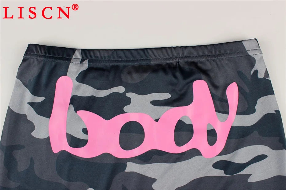 10 Wholesale Fall Tracksuits Camouflage Printing Two Piece Set Womens Outfits Slim Long Sleeve Hooded Jackets + Pants K15697_2