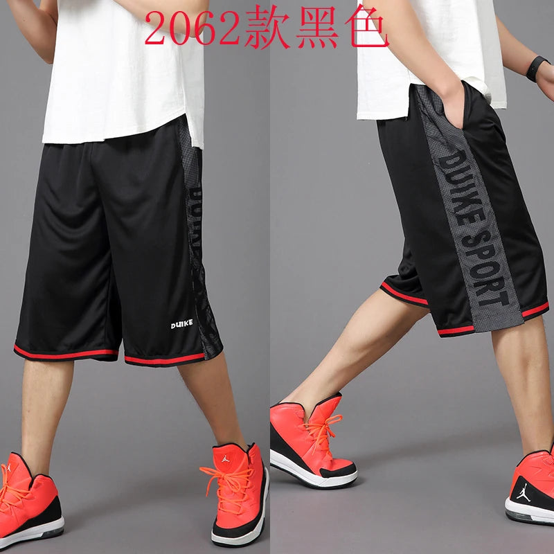 New Arrival Fashion Men Stretch Loose Running Shorts Summer Casual Elastic Waist Knee Length Print Plus Size XL 2XL 3XL 4XL