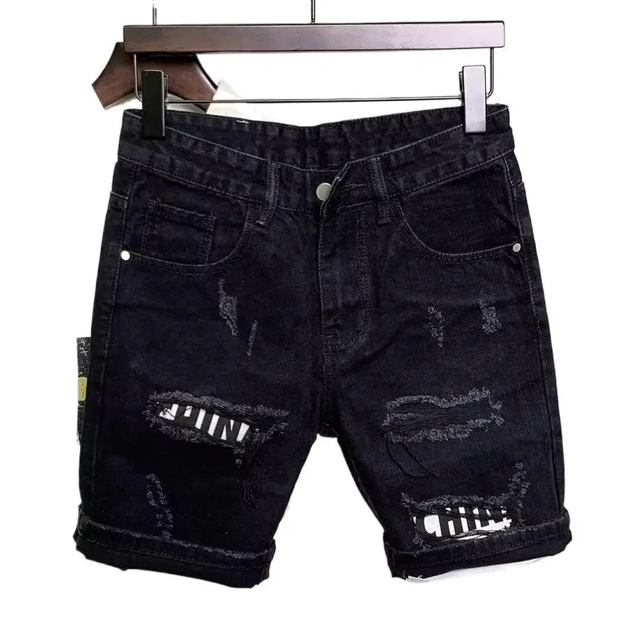 Trendy Versatile Straight-Leg Jeans For Men Summer American Style Vintage Trousers With Five-Pocket Design And Breaker Details