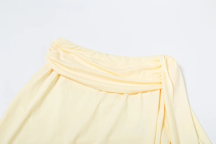 Weird Puss Elegant Women 3 Piece Set Stack Trend Halter Tops+Split Tassel Tassel+Flowers Mesh Skirts Matching Vacation Clubwear