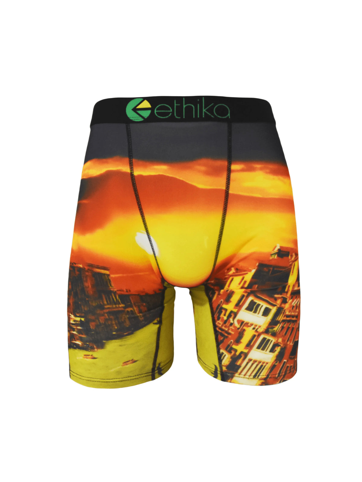 ETHIKA 1Pcs Men Underwear Boxers Breathable Mesh Crotch Man Underpants Plus Size L-3XL Mens Panties Printed Men's Boxers Briefs