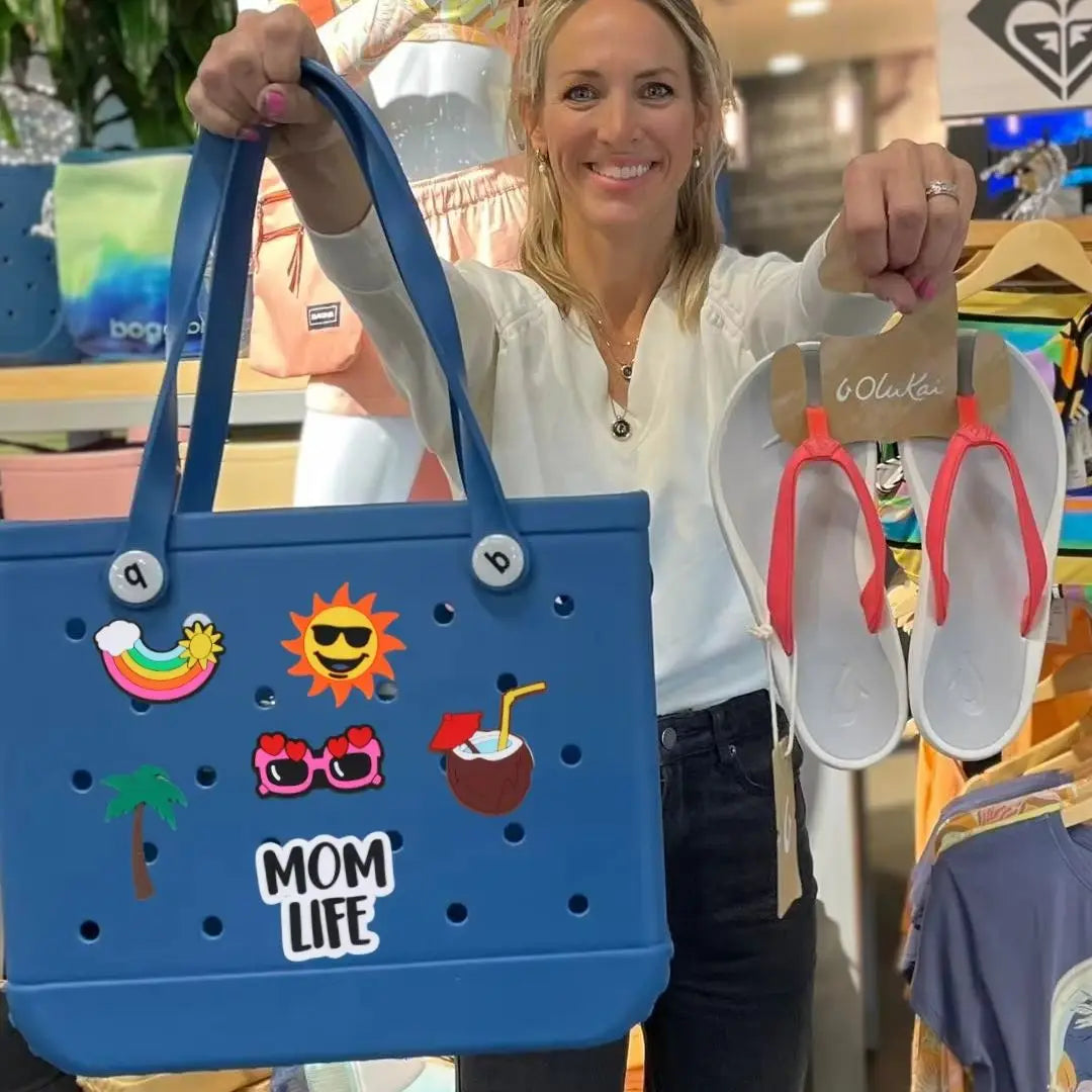 S M XL Eva Beach Bogs Bag Waterproof Extra Large Tote Bag Beach Basket Women Picnic Handbag 48cm XL Tote Bag Rubber shopping Bag