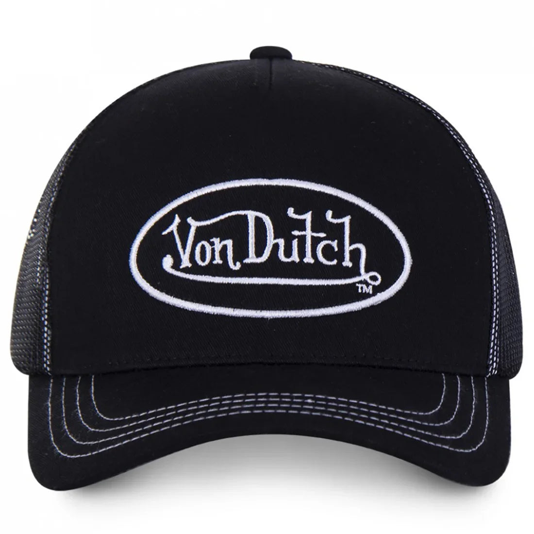 2026 New Casual Fashion VON Baseball Cap Breathable Shade Alphabet Embroidery Sunblock Mesh Embroidered DUTCH Trucker Hat
