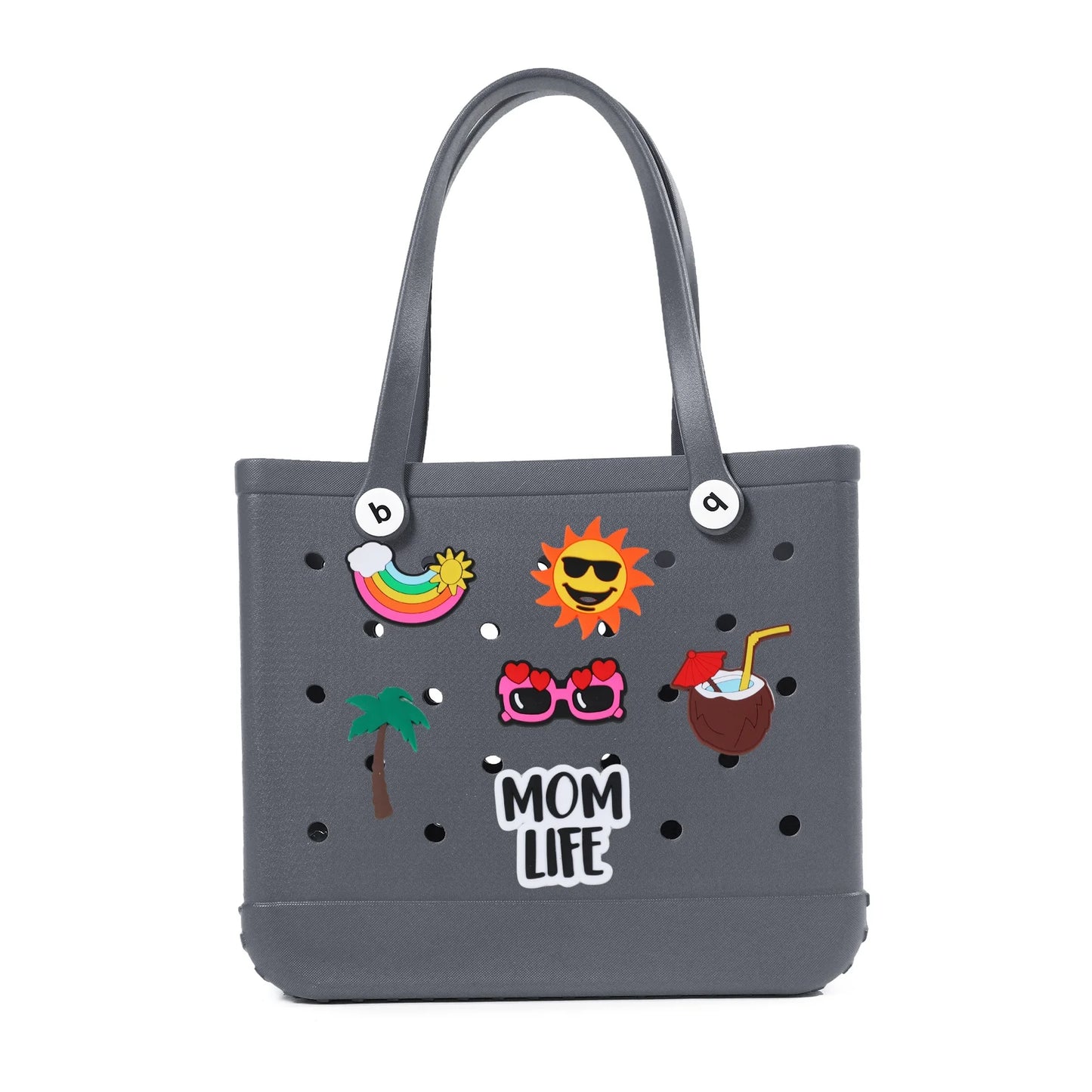 S M XL Eva Beach Bogs Bag Waterproof Extra Large Tote Bag Beach Basket Women Picnic Handbag 48cm XL Tote Bag Rubber shopping Bag