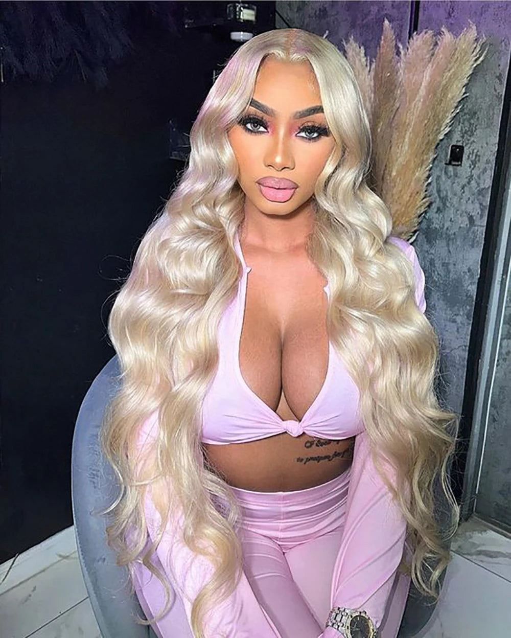 36 40 Inch 613 Honey Blonde Body Wave 250 Density 13x6 HD Lace Front Human Hair Wigs 13x4 HD Lace Frontal Wig for black women