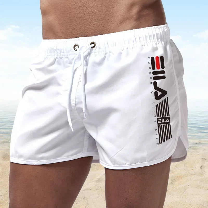 Summer beach swimming shorts: Fashionable and best-selling printed shorts, comfortable ultra-thin quick-drying beach shorts