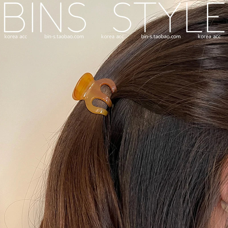 3cm Mini Hair Clip  Korean Style Fashion Cute ClawFor Fringe Kids Girls Bobby Pins for Pieces kawaii Hair Accessories Pumpkin