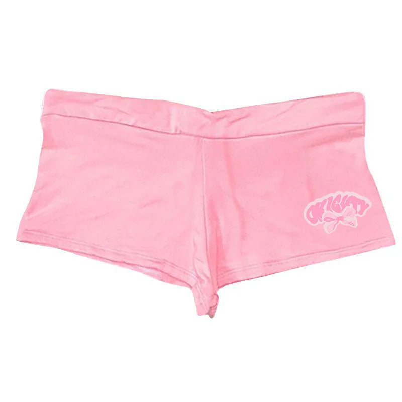 Fashion Y2K Letter print solid color shorts camouflage sexy fashion street casual super shorts cute goth summer mood girl shorts